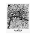 London Map Print (Charcoal Series)