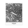 Paris Map Print (Charcoal Series)
