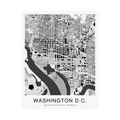Washington DC Map Print (Charcoal Series)