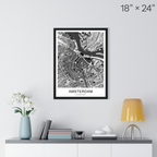 Amsterdam Map Print (Charcoal Series)