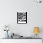 Barcelona Map Print (Charcoal Series)