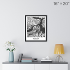 Boston Map Print (Charcoal Series)
