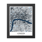 London Map Print (Blue Series)