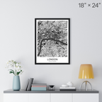 London Map Print (Charcoal Series)