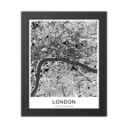 London Map Print (Charcoal Series)