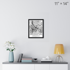 Minneapolis Map Print (Charcoal Series)
