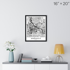 Minneapolis Map Print (Charcoal Series)