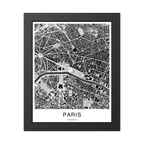 Paris Map Print (Charcoal Series)