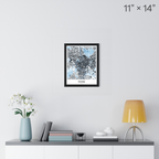 Rome Map Print (Blue Series)